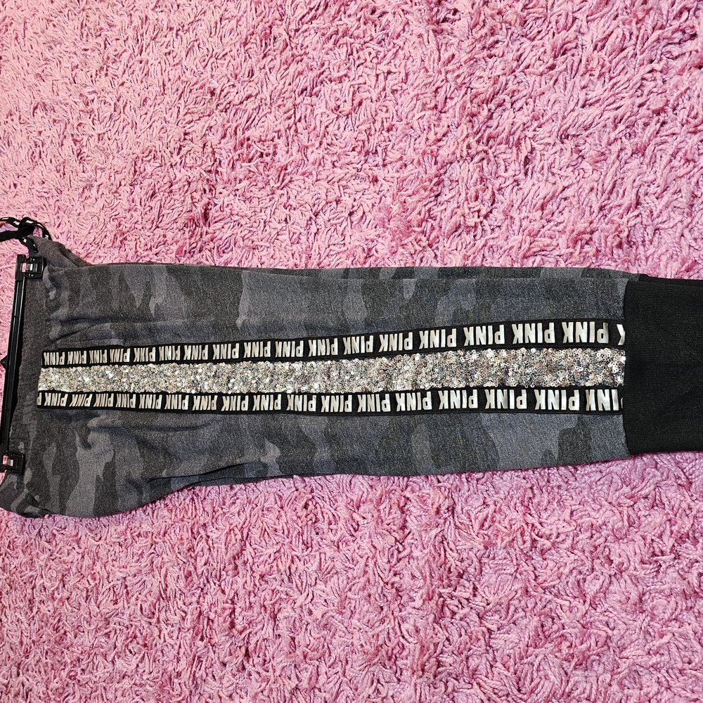 PINK Victoria's Secret Gray Camo Joggers Medium - Picture 6 of 8